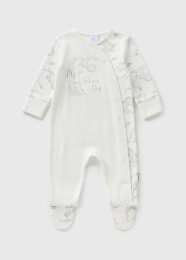 Dumbo Baby Cream Fathers Day Sleepsuit (Newborn-12mths)