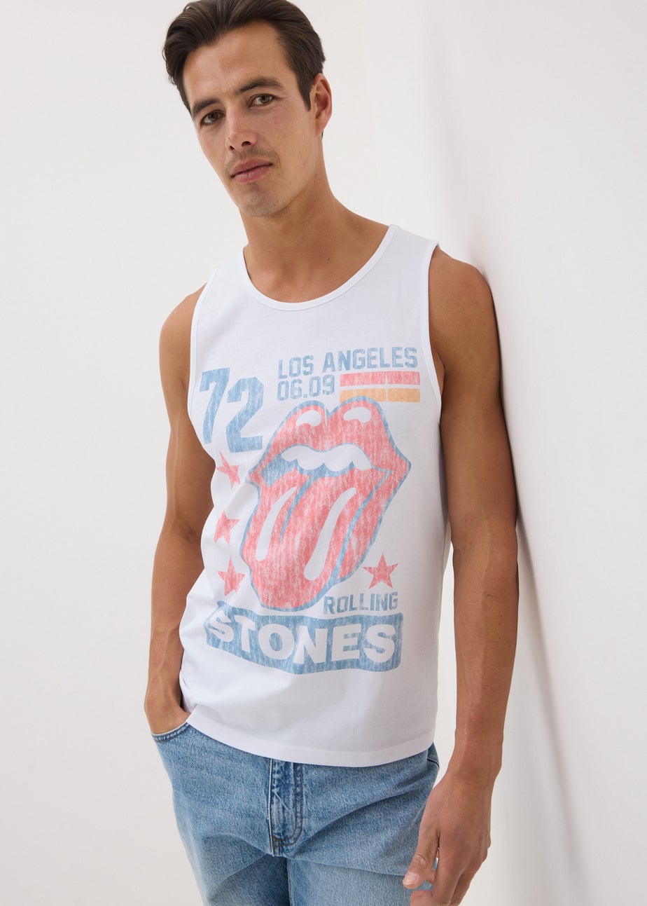 Rolling Stones White Vest