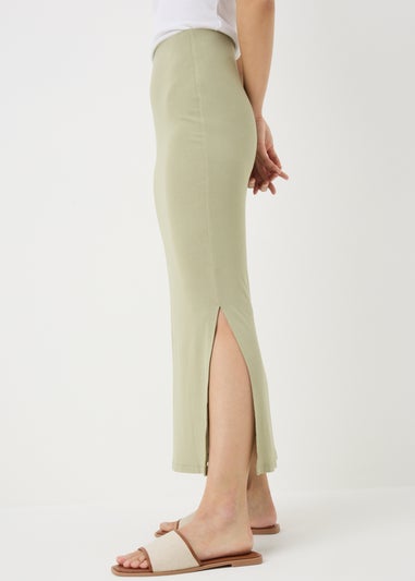 Sage Green Jersey Maxi Skirt