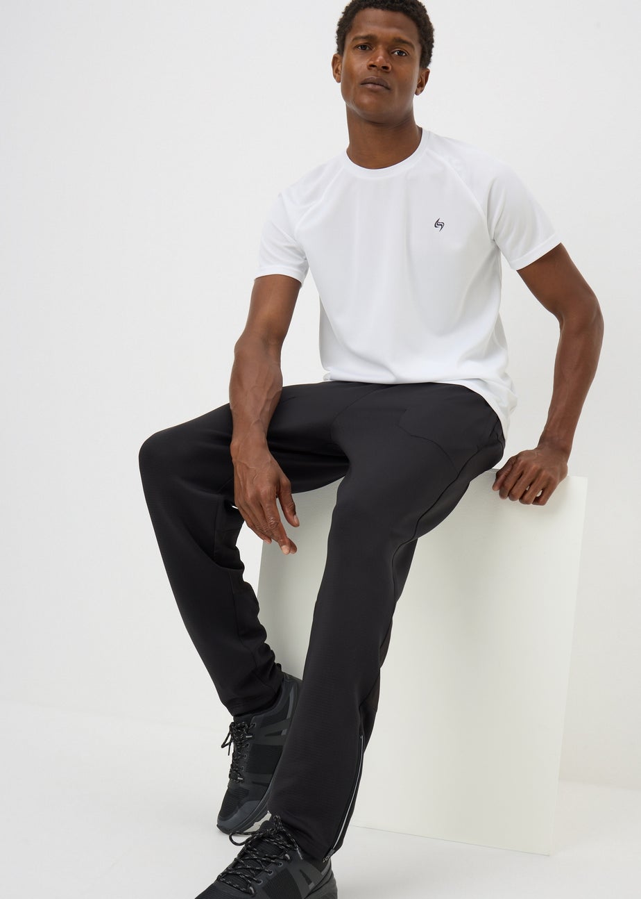 Souluxe White Basic Solid Sports T-Shirt