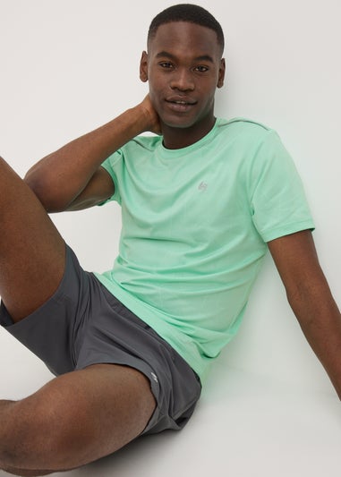 Souluxe Turquoise Jacquard T-Shirt