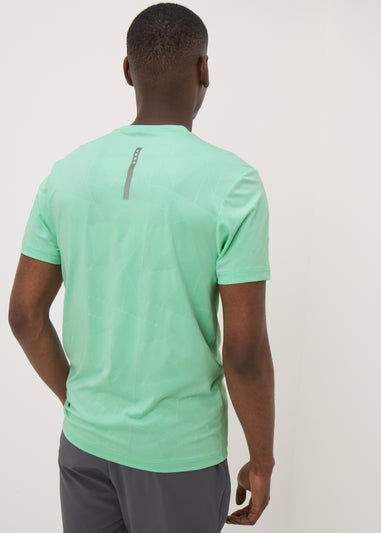 Souluxe Turquoise Jacquard T-Shirt