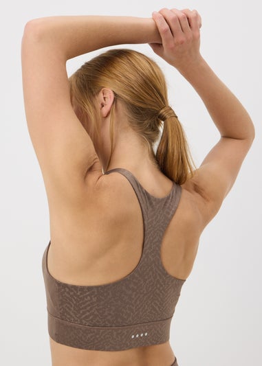 Souluxe Mocha Printed Sports Bra