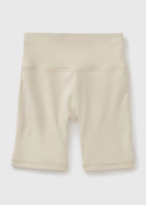 Girls Cream Soft Touch Cycle Shorts (7-15yrs)