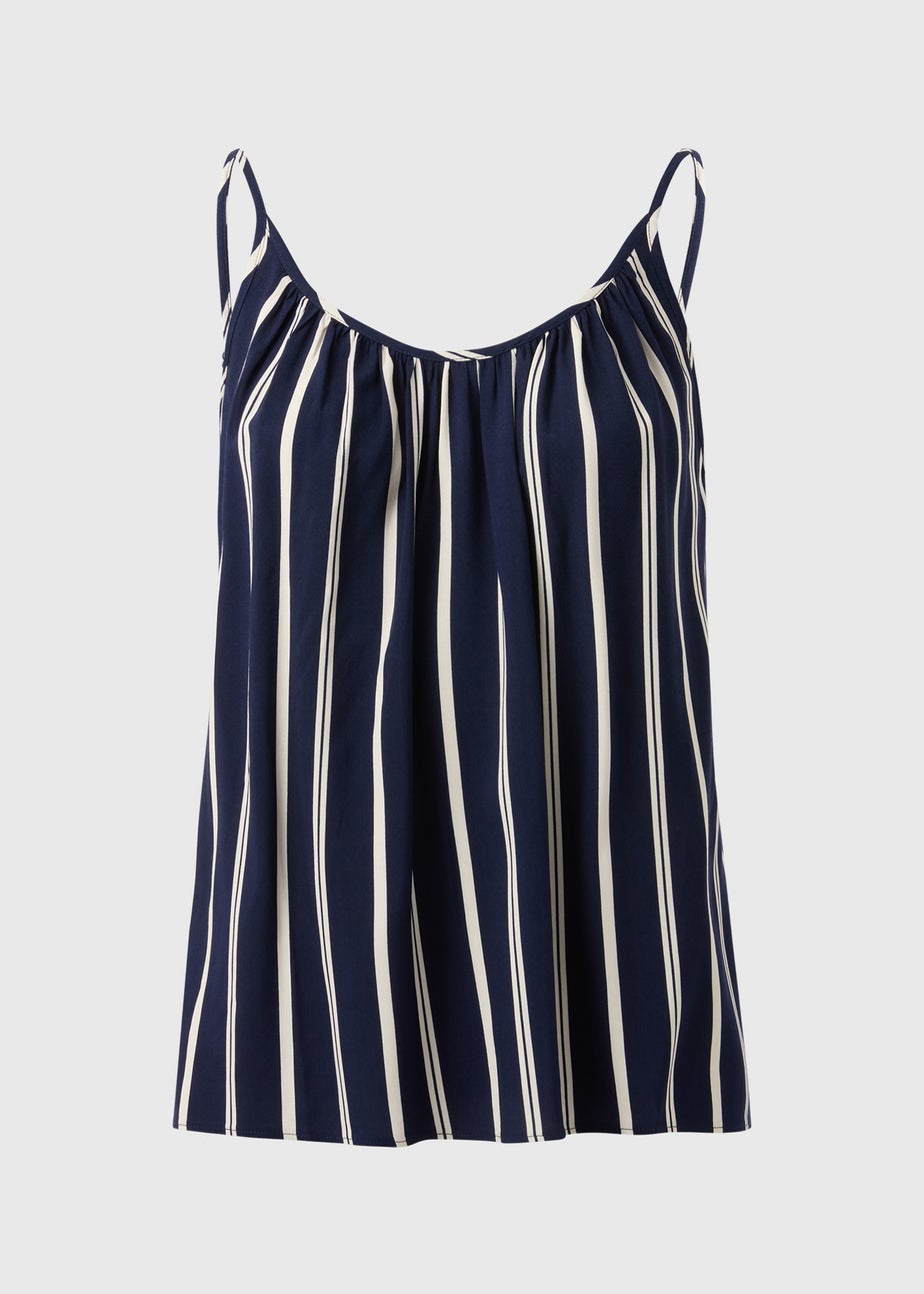 Navy Stripe Cami Top