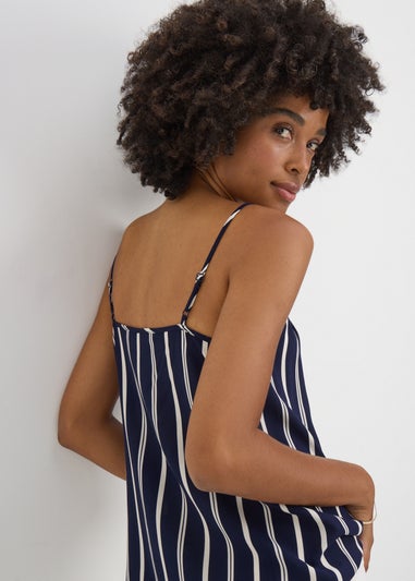 Navy Stripe Cami Top
