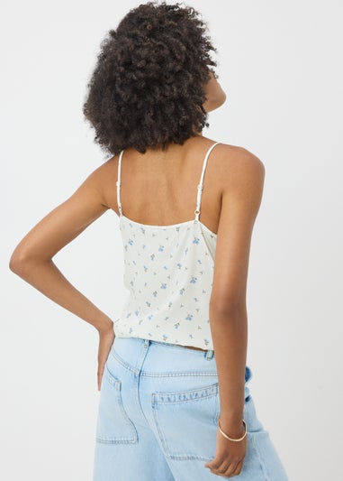 Blue Ditsy Floral Cami Top