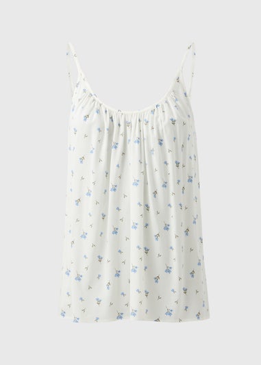 Blue Ditsy Floral Cami Top