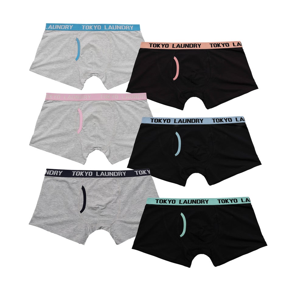 Tokyo Laundry Green 6-Pack Cotton Boxers