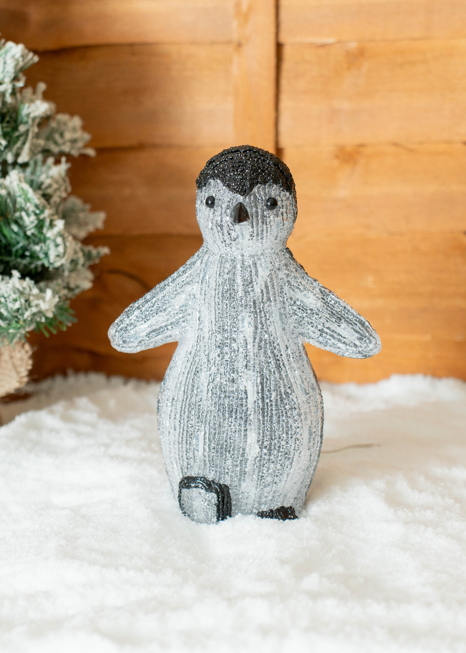 ValueLights Poppy Penguin LED Christmas Decoration (30cm x 12.5cm x 21cm)