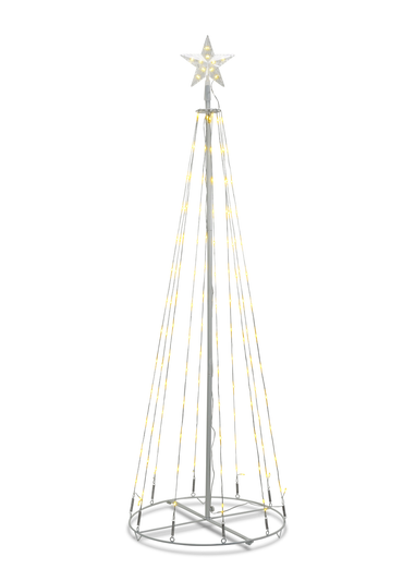 ValueLights White Balsam IP44 Maypole LED Christmas String Lights Decoration