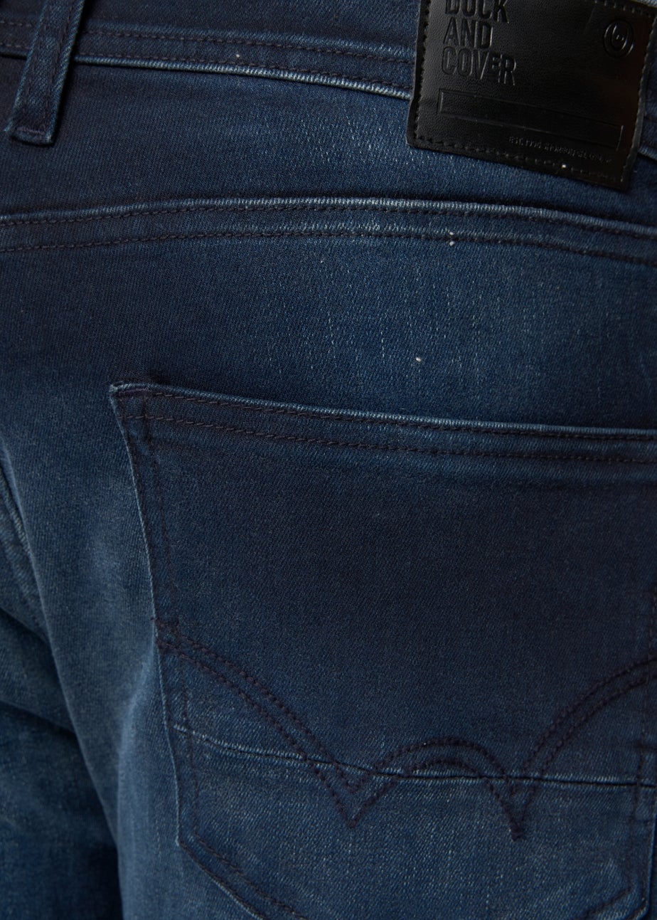 Duck & Cover Black/Blue Maylead Slim Fit Jeans