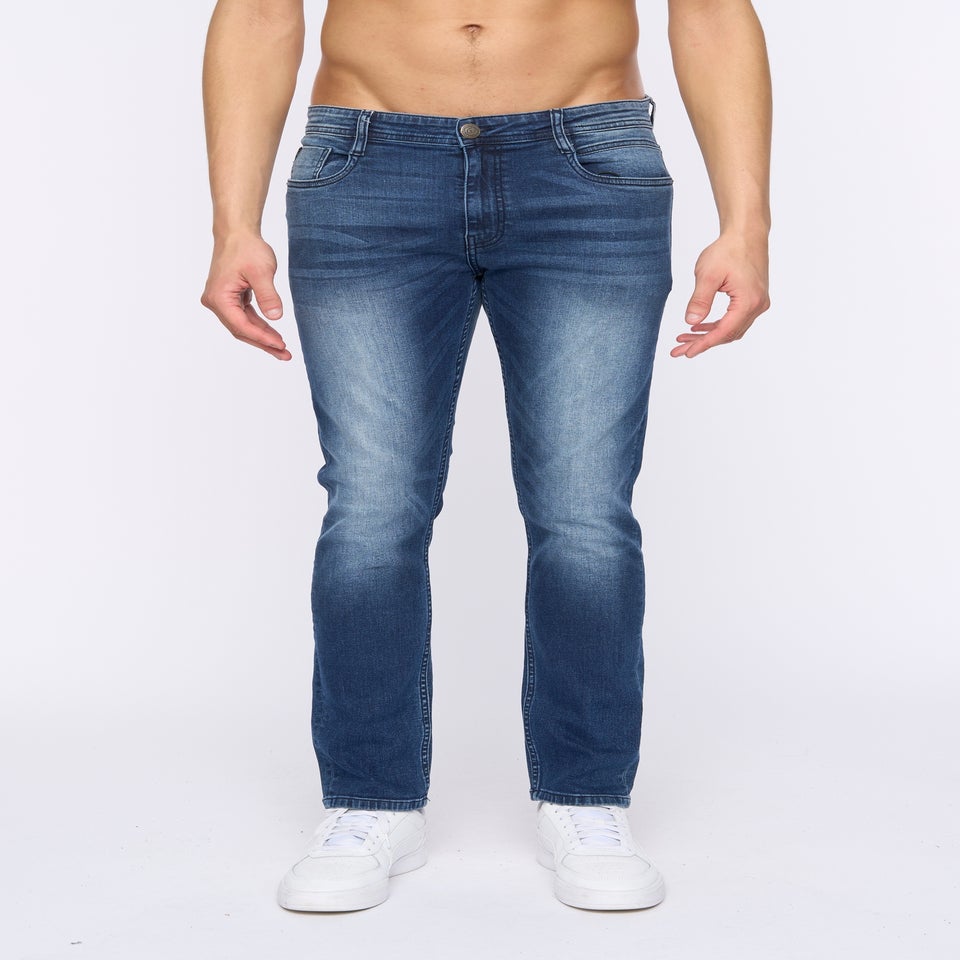 Duck & Cover Dark Blue Wash Maylead Slim Fit Jeans