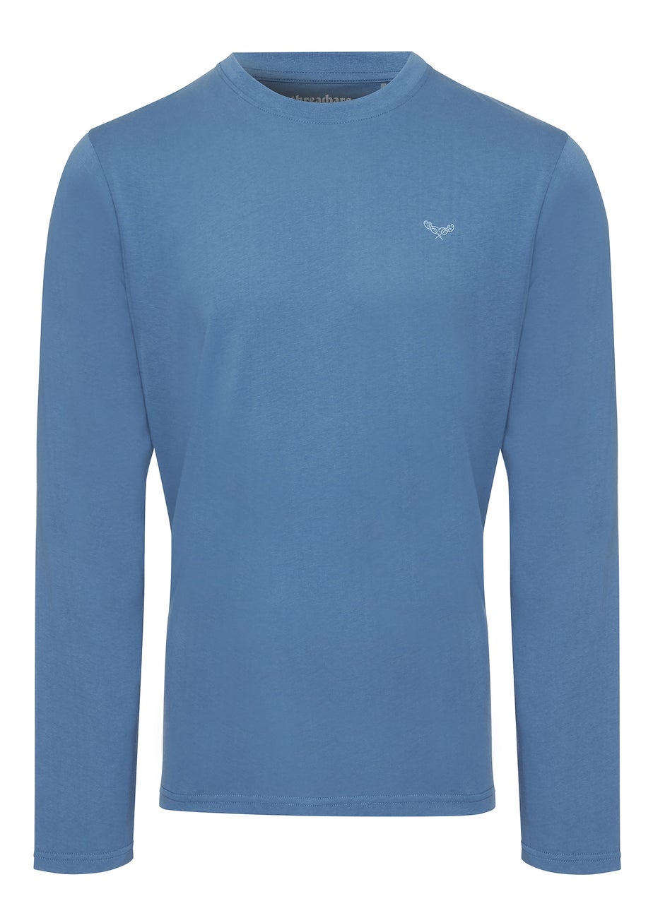 Threadbare Blue 5-Pack Assorted Long Sleeve Cotton T Shirts
