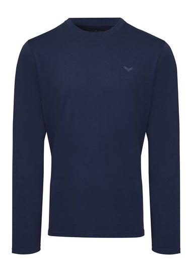 Threadbare Blue 5-Pack Assorted Long Sleeve Cotton T Shirts