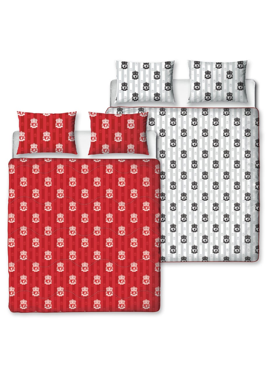 Liverpool Stripe Coverless Reversible Quilt Duvet Cover Set