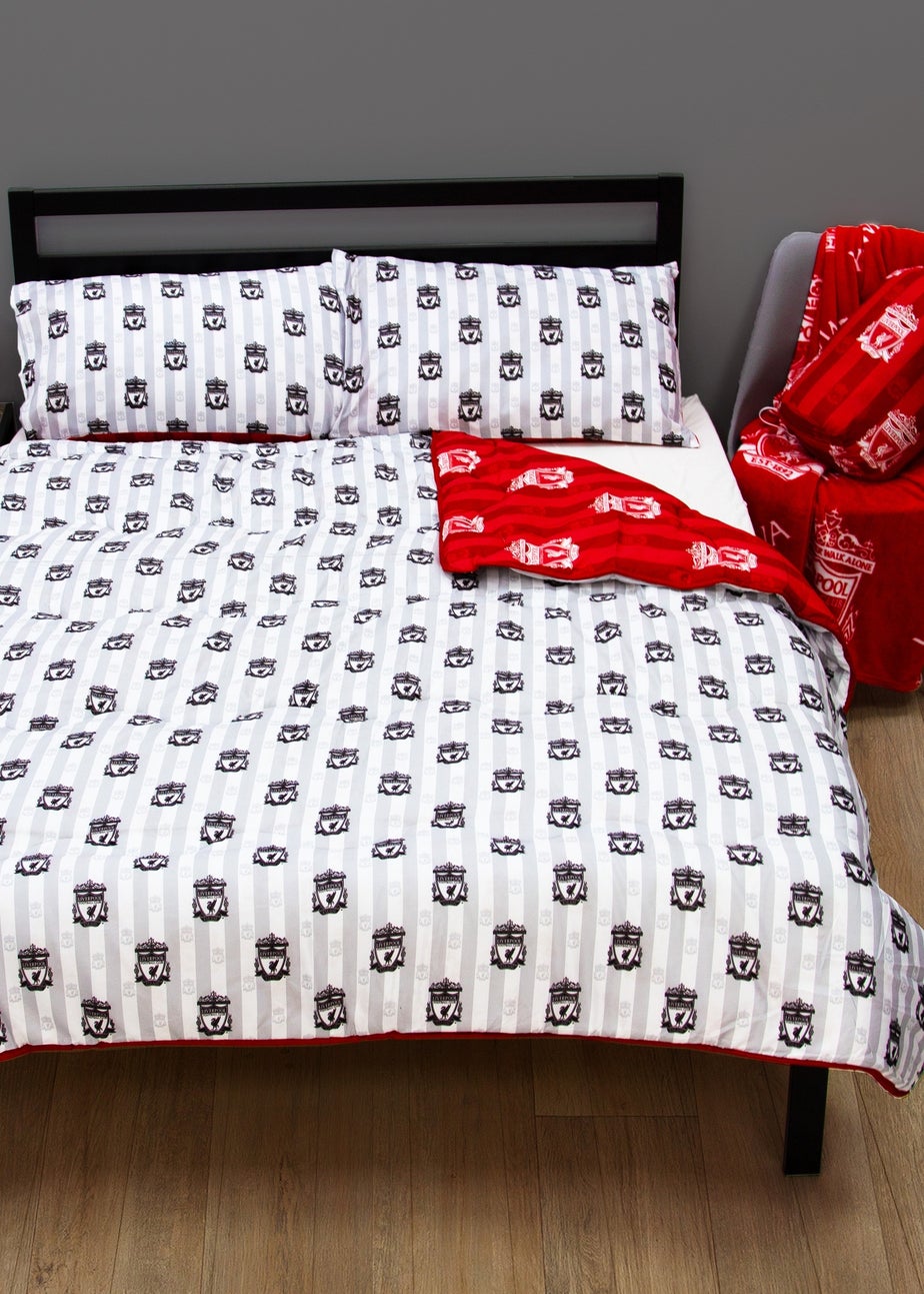 Liverpool Stripe Coverless Reversible Quilt Duvet Cover Set