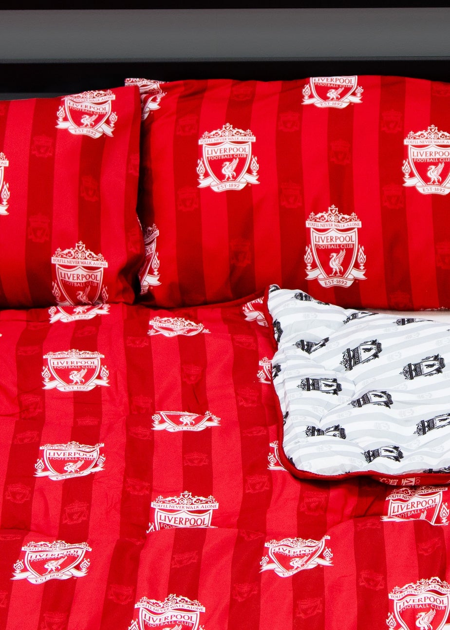 Liverpool Stripe Coverless Reversible Quilt Duvet Cover Set