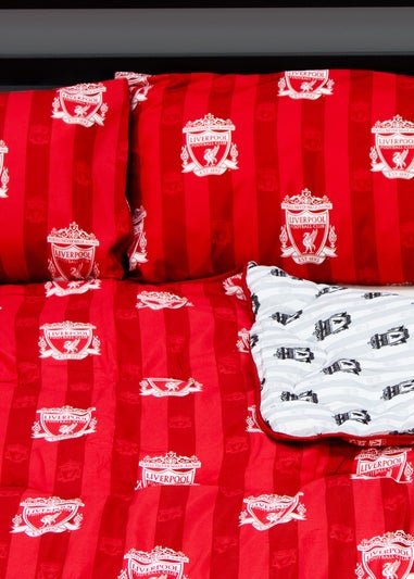 Liverpool Stripe Coverless Reversible Quilt Duvet Cover Set