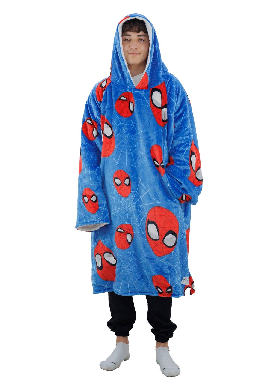 Spiderman Heads Up Wearable Hooded Fleece