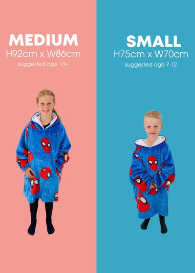 Spiderman Heads Up Wearable Hooded Fleece