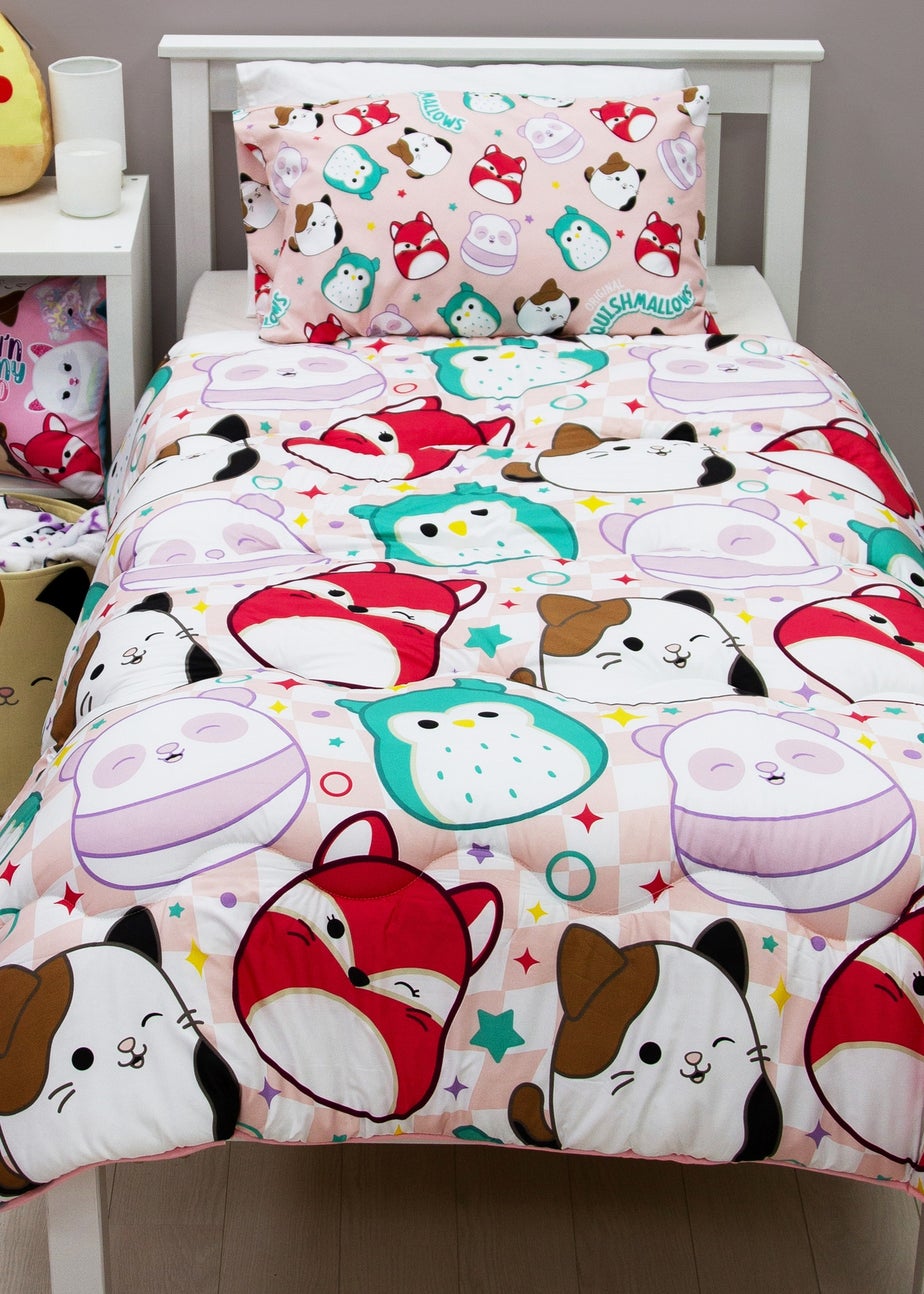 Squishmallows Logo Coverless Quilt Duvet Cover Set