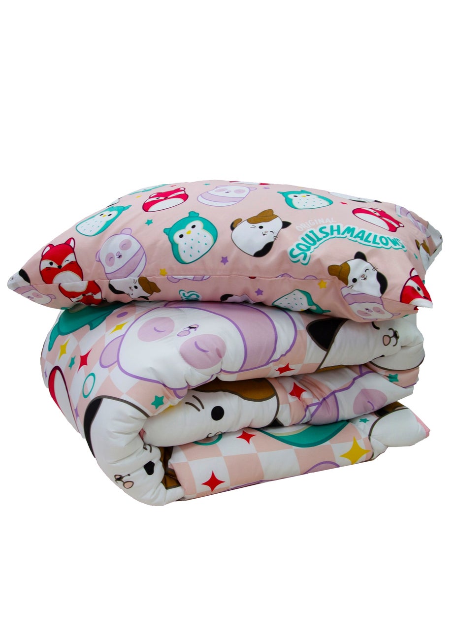 Squishmallows Logo Coverless Quilt Duvet Cover Set