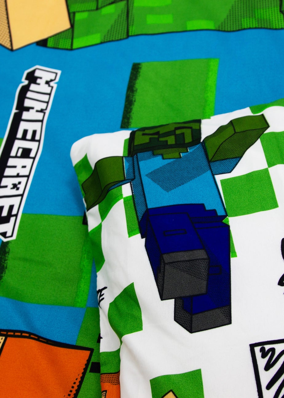 Minecraft Drawn Reversible Duvet Cover Set