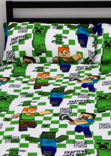 Minecraft Drawn Reversible Duvet Cover Set
