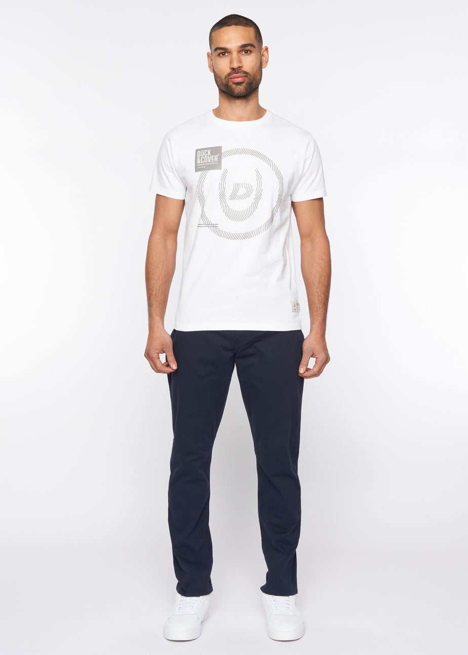 Duck & Cover Navy Franztown Chinos