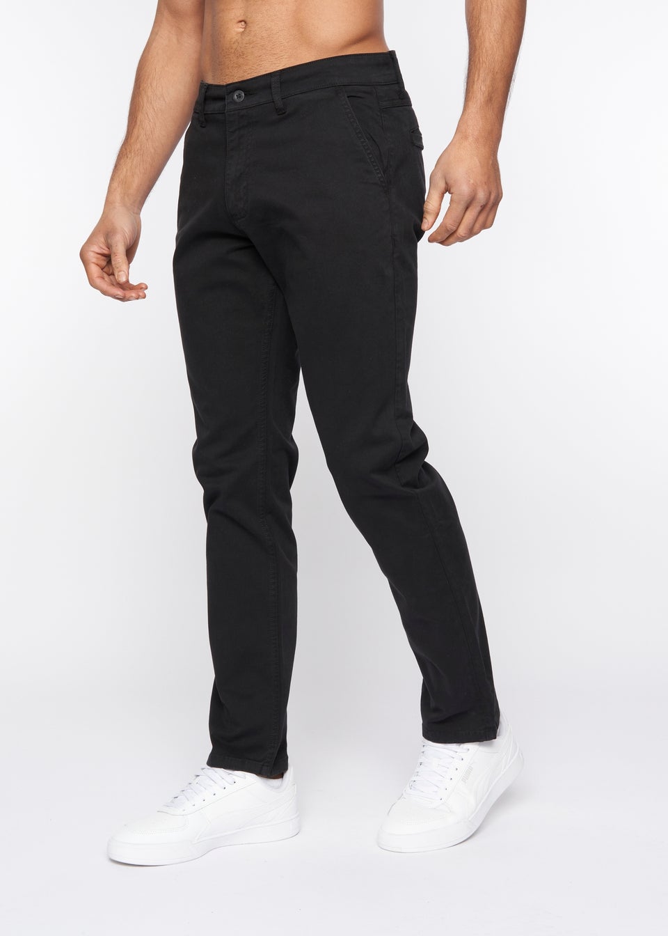 Duck & Cover Black Moretor Chinos