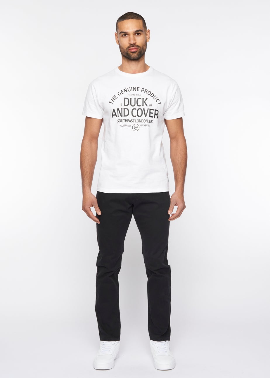 Duck & Cover Black Moretor Chinos