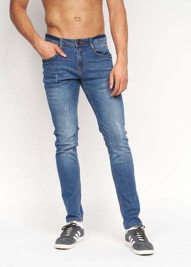 Duck & Cover Stone Wash Tranfold Slim Fit Jeans