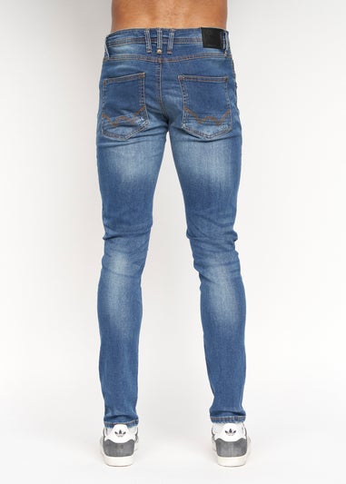 Duck & Cover Stone Wash Tranfold Slim Fit Jeans