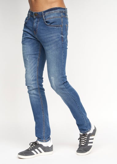 Duck & Cover Stone Wash Tranfold Slim Fit Jeans