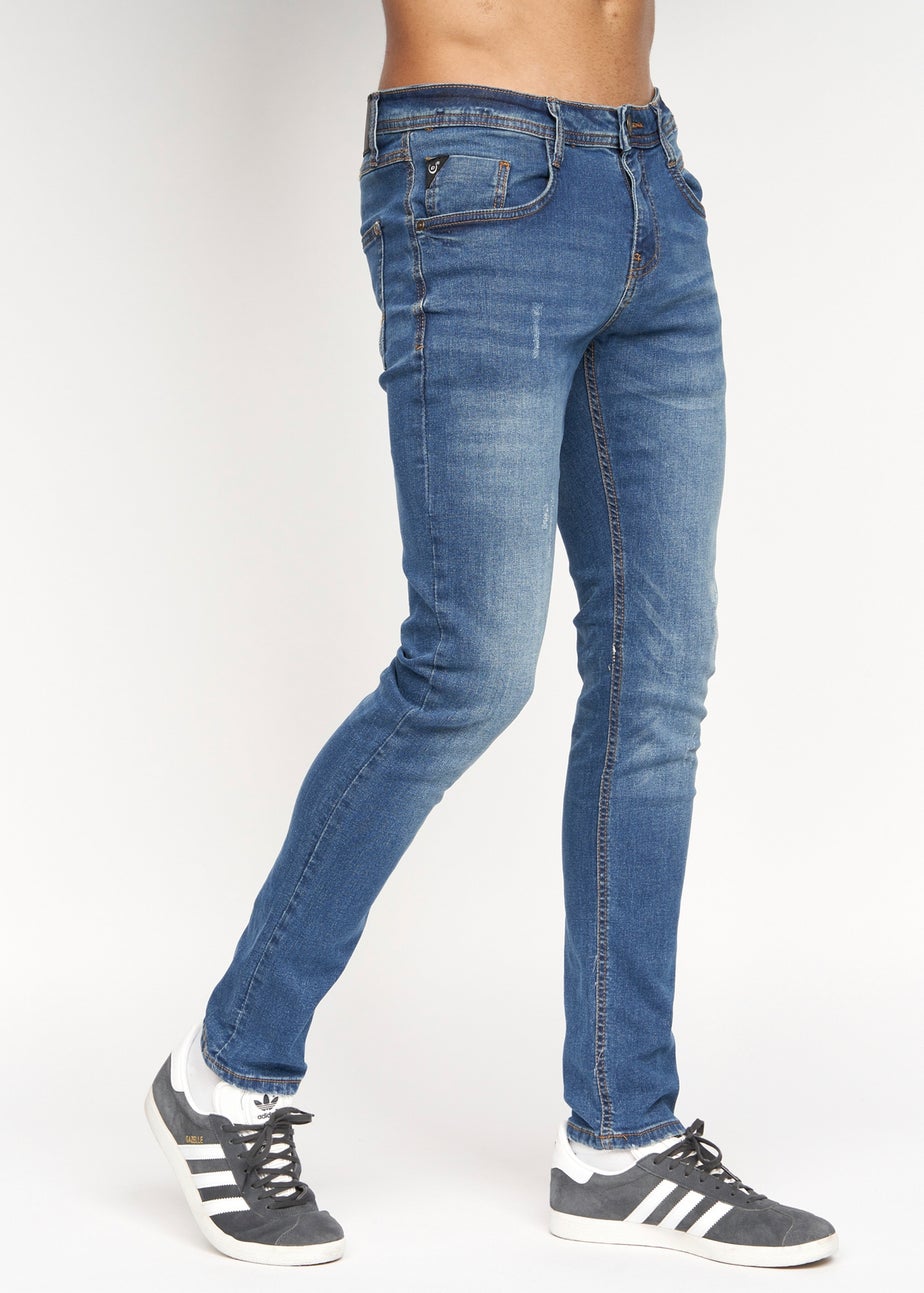 Duck & Cover Stone Wash Tranfold Slim Fit Jeans