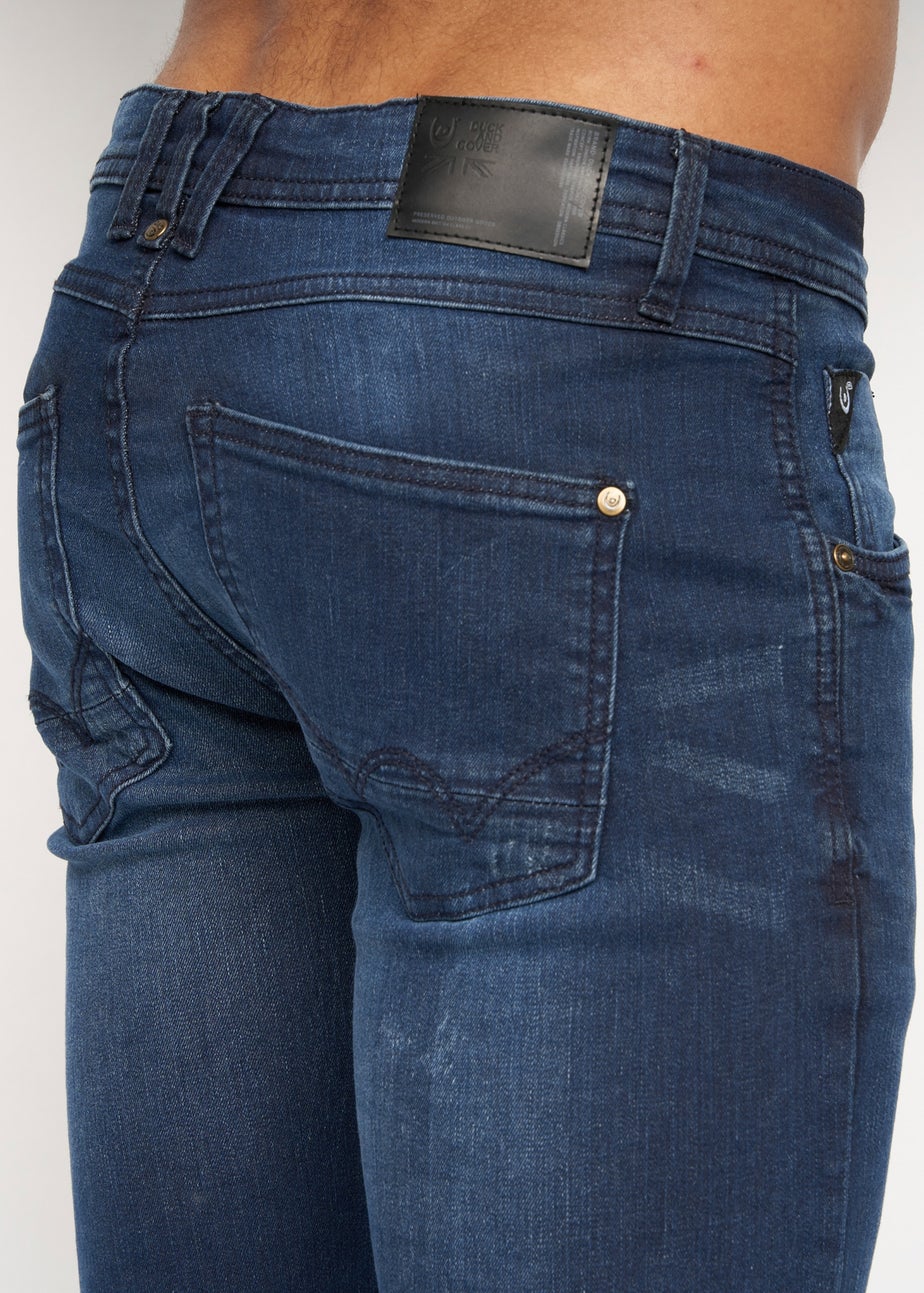 Duck & Cover Dark Wash Tranfold Slim Fit Jeans