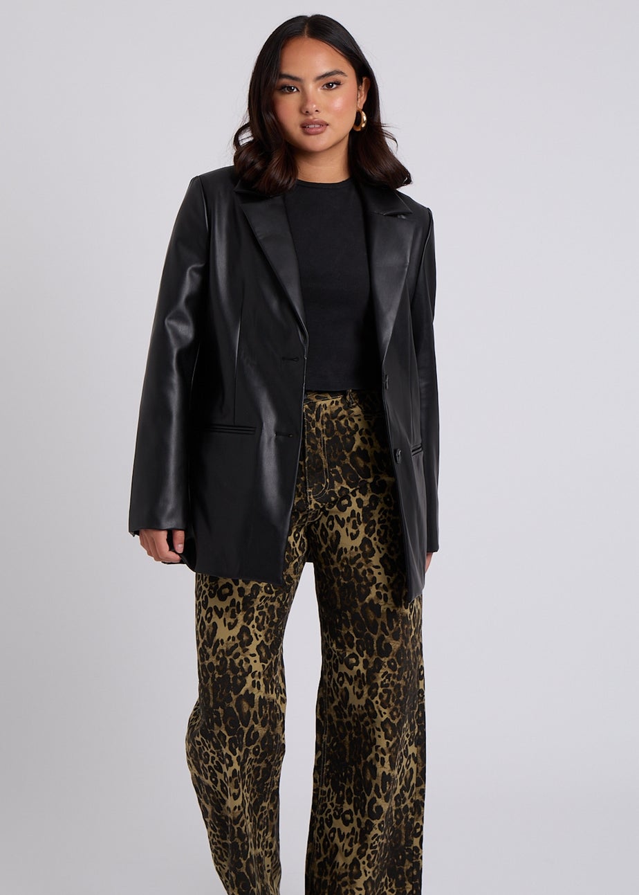 Urban Bliss Black PU Blazer