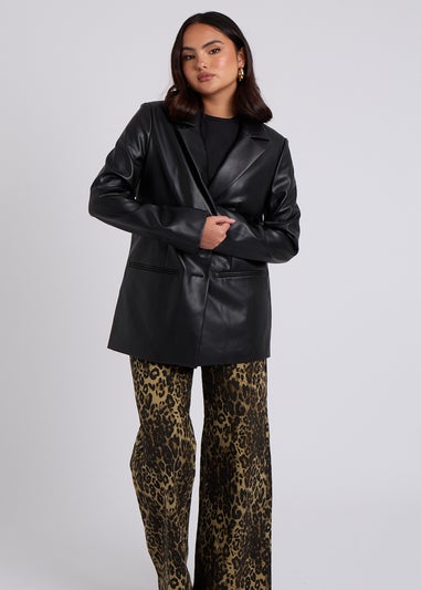 Urban Bliss Black PU Blazer