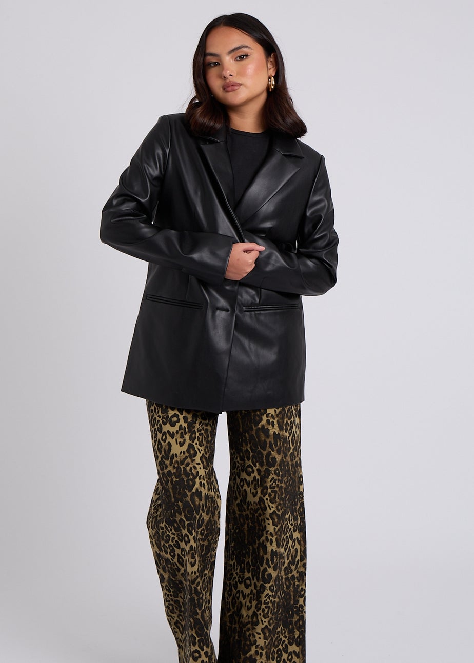 Urban Bliss Black PU Blazer