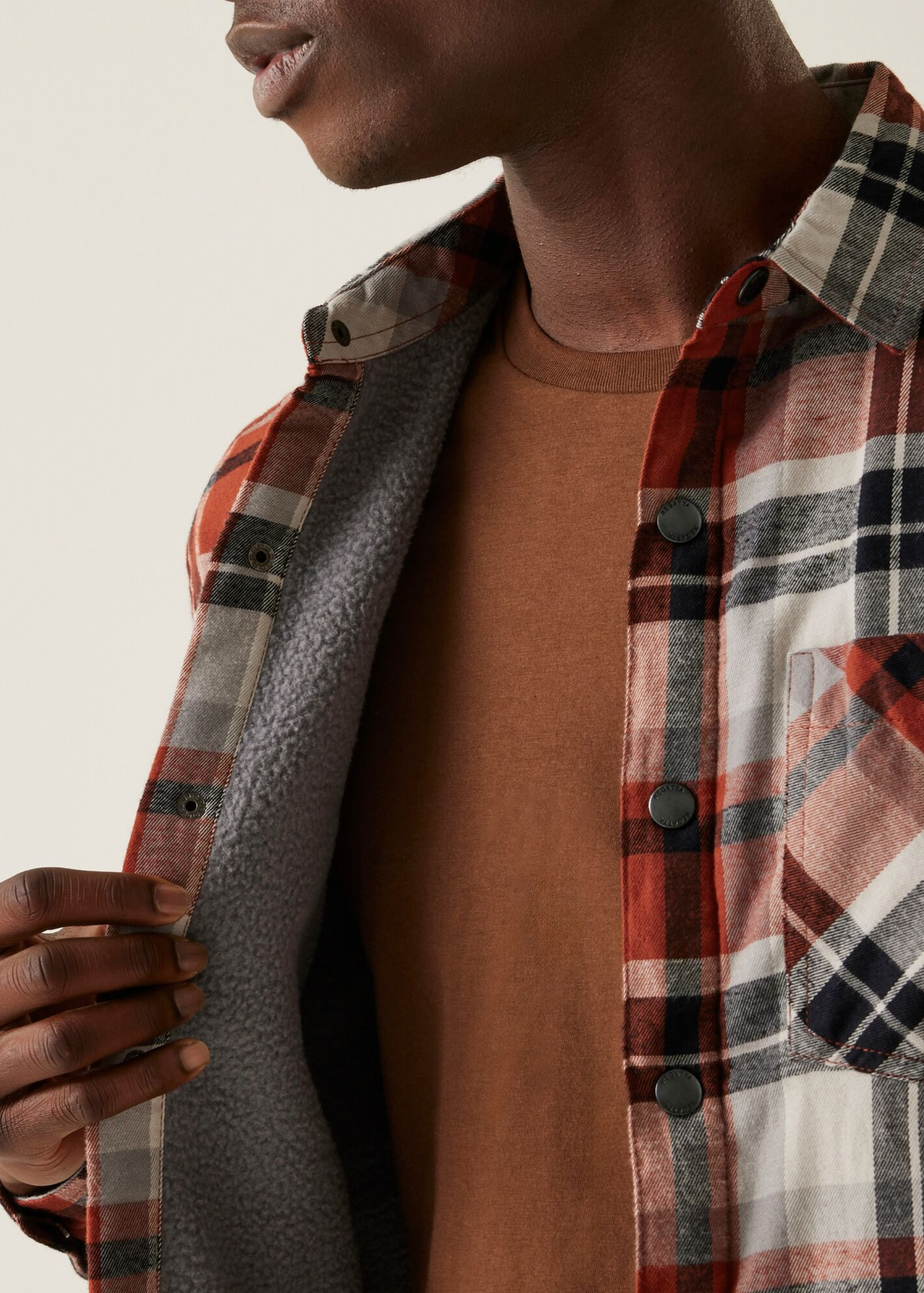 Regatta Burnt Henna Check Thamos Shirt