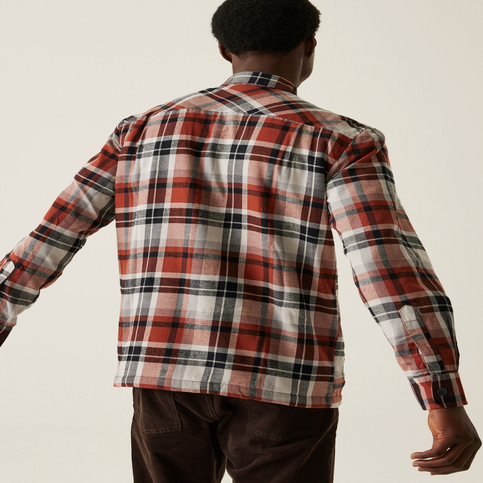 Regatta Burnt Henna Check Thamos Shirt