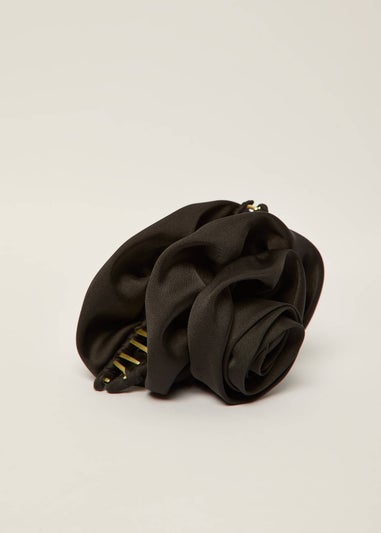 Madein Black Satin Rosie Claw Clip