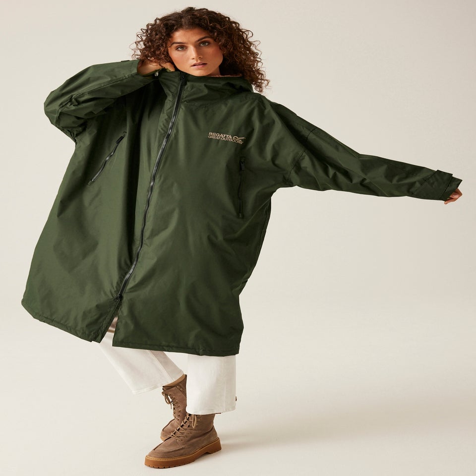 Regatta Dark Khaki Adult Changing Waterproof Hydrofort Robe