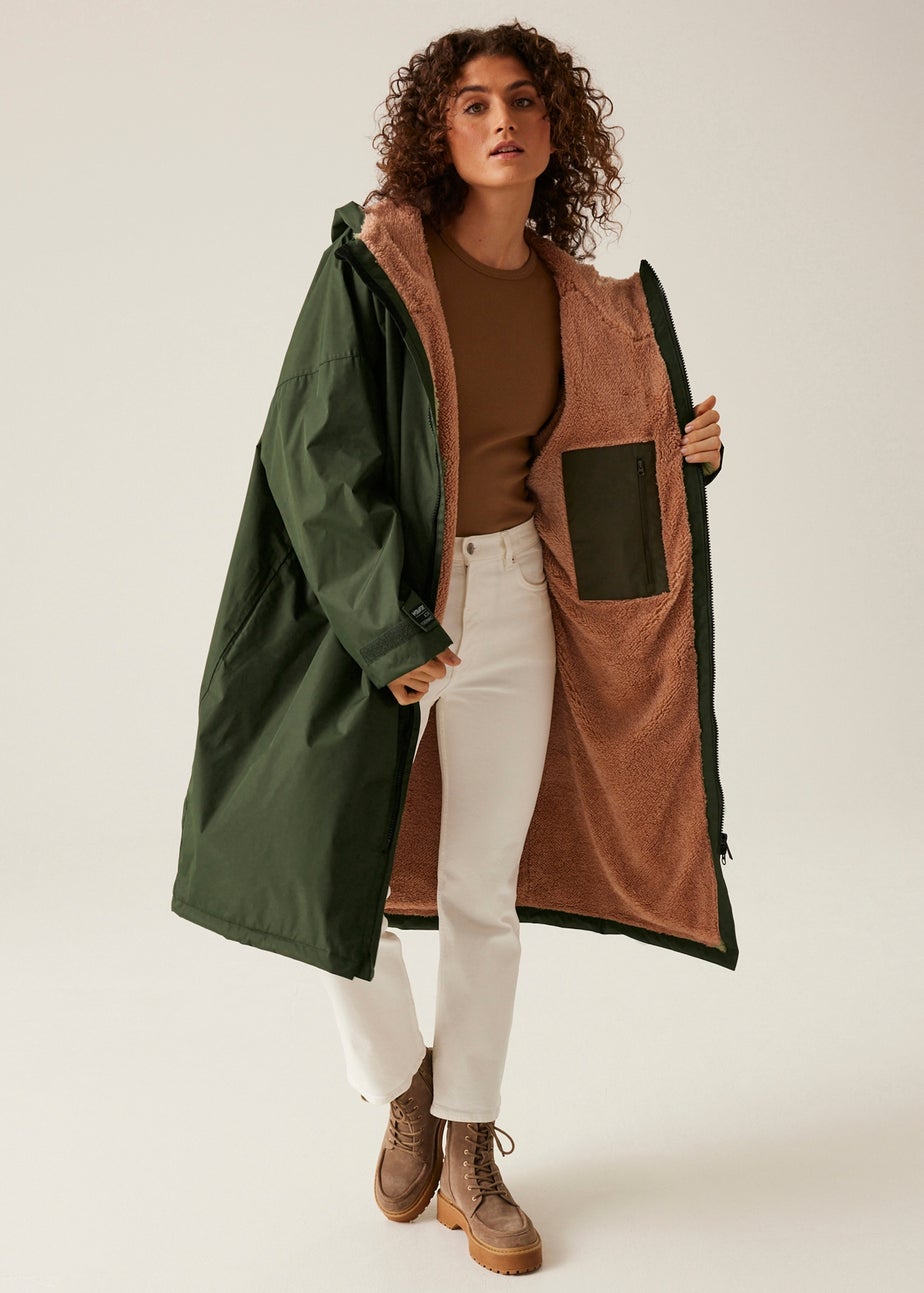 Regatta Dark Khaki Adult Changing Waterproof Hydrofort Robe