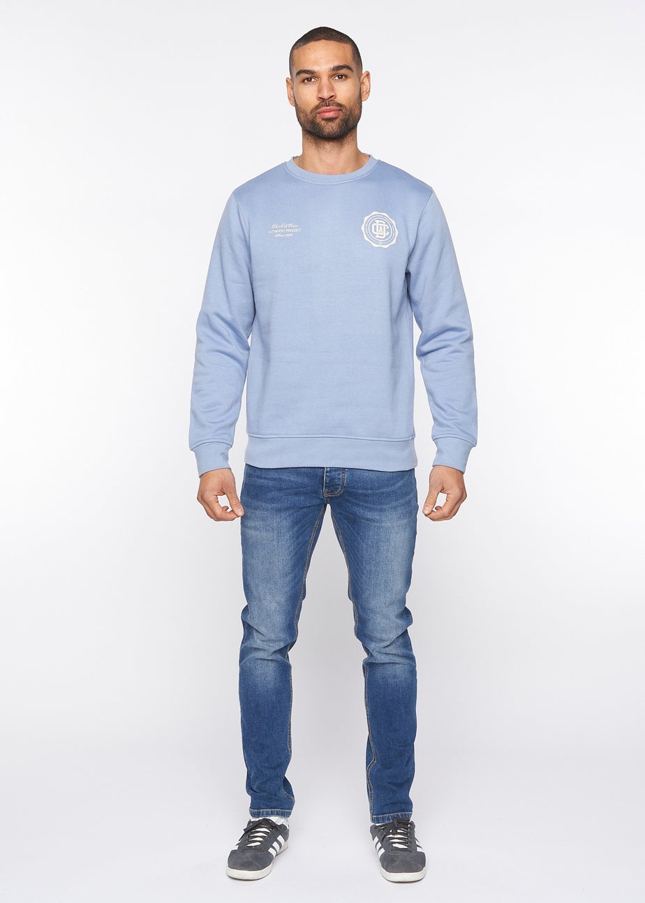 Duck & Cover Blue Keyaan Crew Sweatshirt