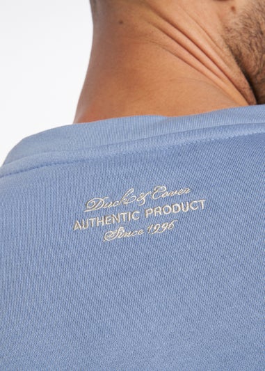 Duck & Cover Blue Keyaan Crew Sweatshirt