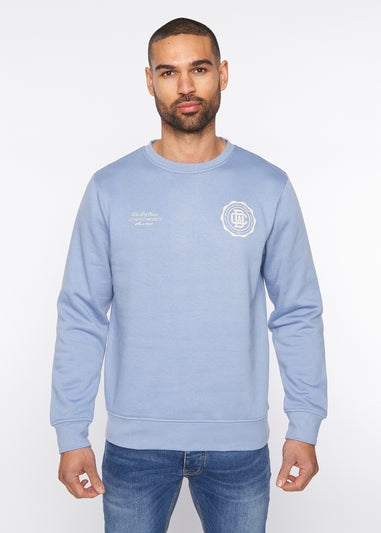 Duck & Cover Blue Keyaan Crew Sweatshirt