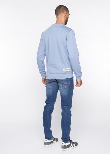 Duck & Cover Blue Keyaan Crew Sweatshirt