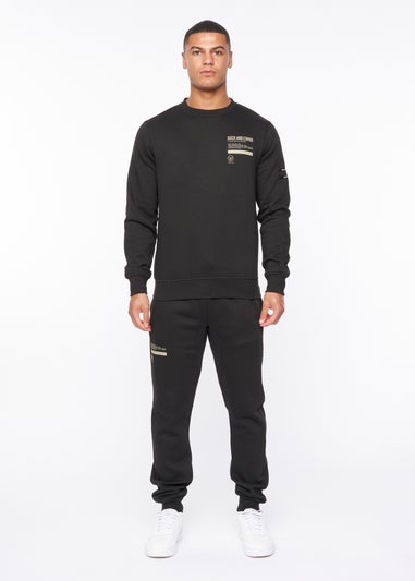 Duck & Cover Black Jennerkins Crew Sweatshirt